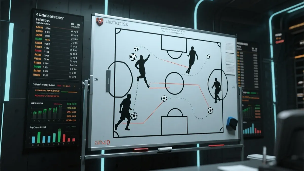 足球比赛中基于关键传球与进攻效率的指标看板与战术板